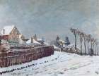 Snow at Louveciennes 1875 Art Print