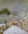 Snow at Louveciennes 1878 Art Print