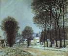 Snow, Louveciennes 1874 Art Print