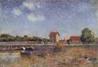 The Banks of the Loing Canal at St. Mammes 1888 Art Print