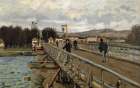 The Footbridge at Argenteuil 1872 Art Print