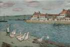The River Bank or Geese (1897) Art Print
