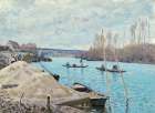 The Seine at Port-Marly, Piles of Sand (1875) Art Print