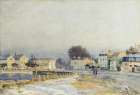 The Watering Place at Marly with Hoarfrost 1876 Art Print