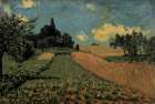 Wheatfields near Argenteuil 1873 Art Print