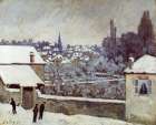 Winter in Marly 1876 Art Print
