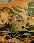 Brook with Aloes 1907 Art Print