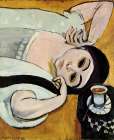 Laurettes Head with a Coffee Cup 1917 Art Print
