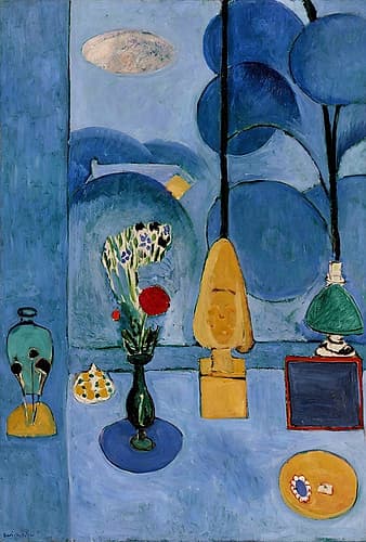 The Blue Window 1913 Art Print by Henri Matisse