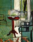 The Window Interior with Forget-me-Nots 1916 Art Print