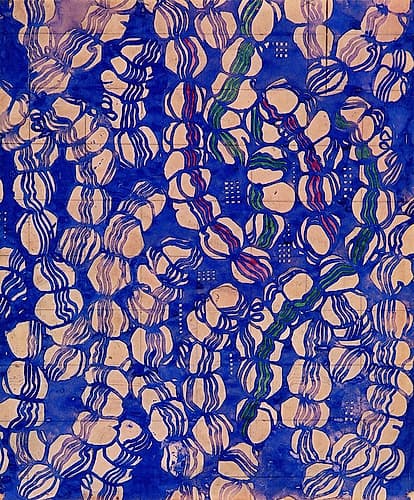 Blue Garlands Art Print by Charles Rennie Mackintosh