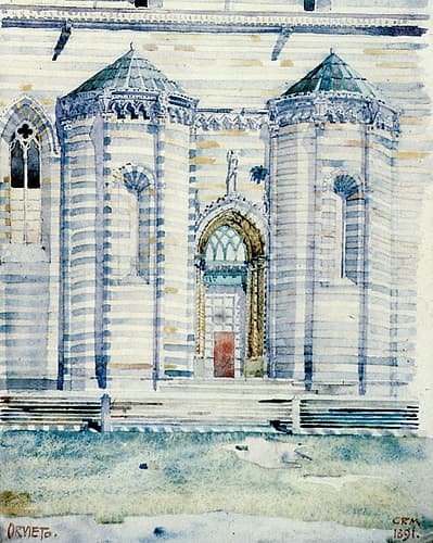 Orvieto Cathedral 1891 Art Print by Charles Rennie Mackintosh