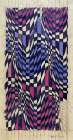 Stripes and Checks, Purple and Blue Art Print