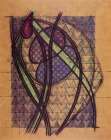 Tendrils, Squares and Triangles Abstract Art Print