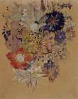 Mixed Flowers, Mont Louis 1925 Art Print