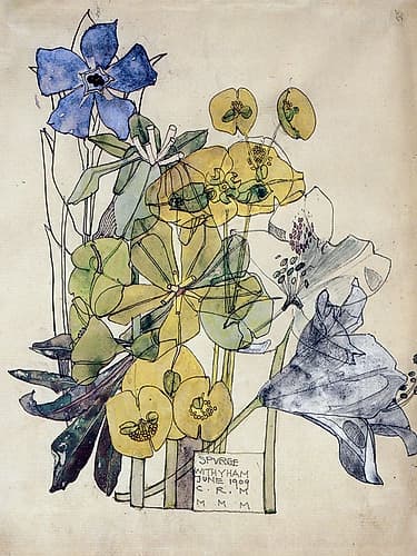 Spurge, Withyham 1909 Art Print by Charles Rennie Mackintosh