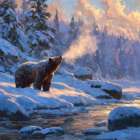 Calling Bear I Art Print