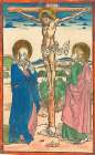 Christ on the Cross Between the Virgin and Saint John 1493 Art Print