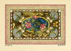 Art Nouveau Stained Glass Designs Art Print