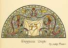 Art Nouveau Stained Glass Designs Art Print