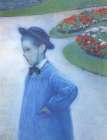 Camille Daurelle in the Park at Yerres 1877 Art Print