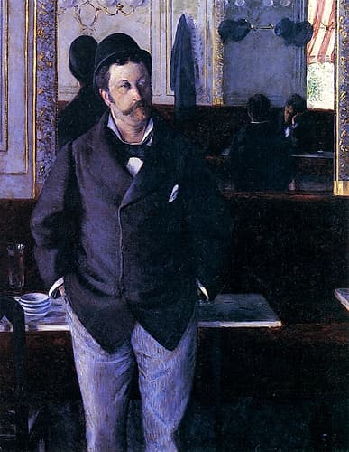 In a Cafe 1880 European Print