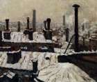 Rooftops in the Snow 1878 Art Print