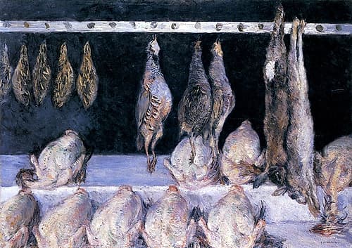 Still Life, Display of Chickens and Game-birds ca 1882 Art Print