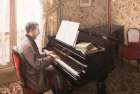Young Man at the Piano 1876 Art Print