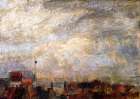 Rooftops of Ostend 1884 Art Print