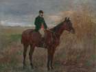 Study of a Rider on a Horse Art Print