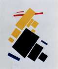 Suprematist Painting, Airplane Flying  1915 Art Print