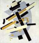 Supremus no. 58 with Yellow and Black 1916 Abstract Art Print