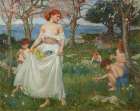 A Song of Springtime 1913 Art Print
