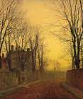An Autumn Lane Art Print