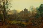 An October Afterglow 1871 Art Print