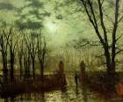 At The Park Gate 1878 Art Print