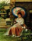 In the Pleasaunce detail 1875 Art Print