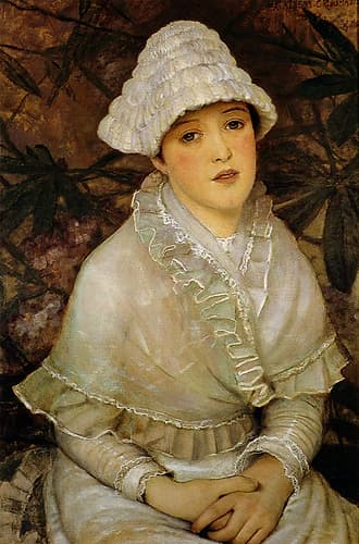 My Wee White Rose 1882 Art Print