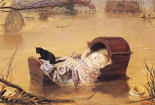 A Flood 1870 Animals Print