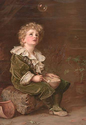 Bubbles 1886 Art Print