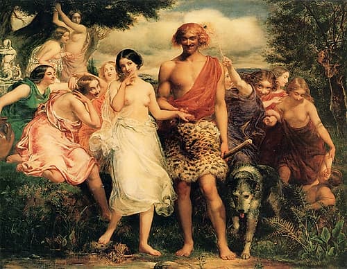 Cymon and Iphigenia 1848 Art Print