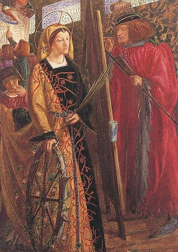 St Catherine 1857 Art Print