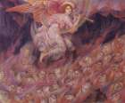 An Angel Piping to the Souls in Hell ca 1910 Art Print