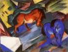 Red and Blue Horse 1912 Art Print