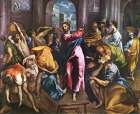 Christ Driving the Money-lenders from Temple ca 1600 Art Print