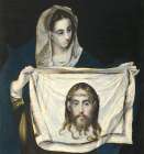 Veronica with the Holy Shroud ca 1580 Art Print