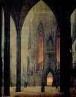 Cathedral in Winter 1821 Art Print