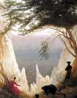 Chalk Cliffs at Ruegen 1818 Art Print