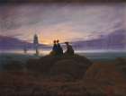Moon-rise over the sea 1822 Coastal Print